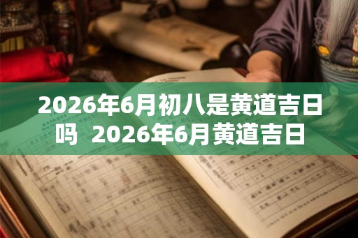 2026年6月初八是黄道吉日吗  2026年6月黄道吉日
