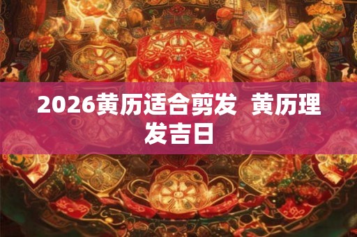 2026黄历适合剪发  黄历理发吉日