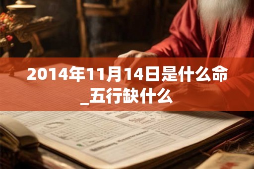 2014年11月14日是什么命_五行缺什么