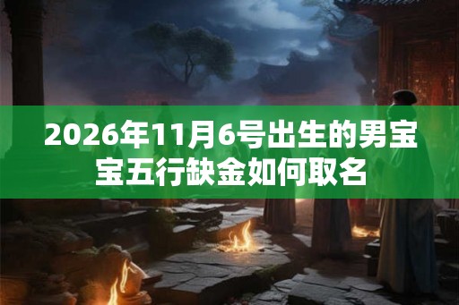 2026年11月6号出生的男宝宝五行缺金如何取名