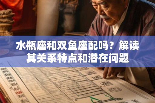 水瓶座和双鱼座配吗？解读其关系特点和潜在问题