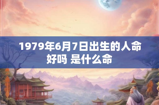 1979年6月7日出生的人命好吗 是什么命