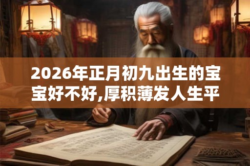 2026年正月初九出生的宝宝好不好,厚积薄发人生平顺