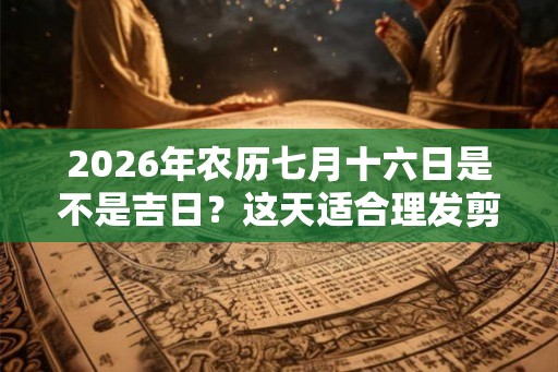 2026年农历七月十六日是不是吉日？这天适合理发剪头发吗？