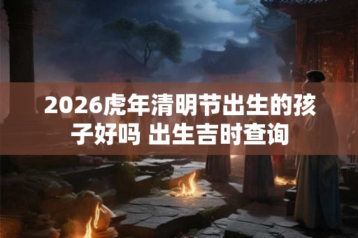 2026虎年清明节出生的孩子好吗 出生吉时查询