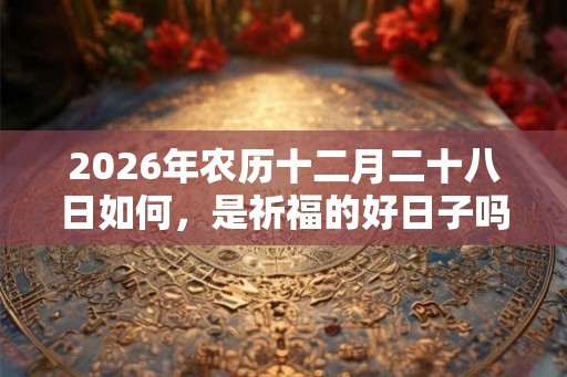 2026年农历十二月二十八日如何，是祈福的好日子吗？