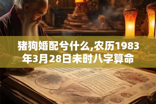猪狗婚配兮什么,农历1983年3月28日未时八字算命