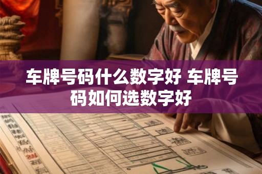 车牌号码什么数字好 车牌号码如何选数字好