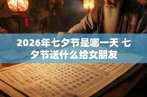 2026年七夕节是哪一天 七夕节送什么给女朋友