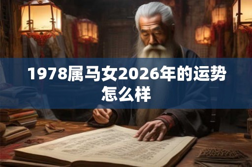 1978属马女2026年的运势怎么样 1978属马女2026年的运势怎么样