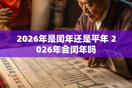 2026年是闰年还是平年 2026年会闰年吗