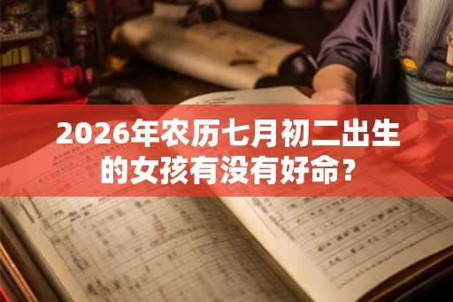 2026年农历七月初二出生的女孩有没有好命？