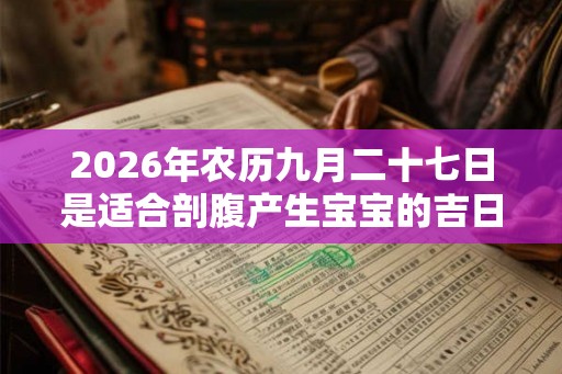 2026年农历九月二十七日是适合剖腹产生宝宝的吉日吗？