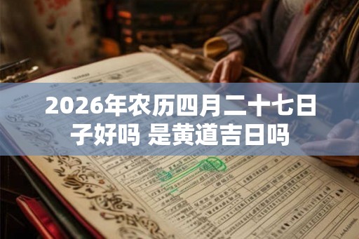 2026年农历四月二十七日子好吗 是黄道吉日吗