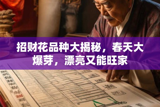 招财花品种大揭秘，春天大爆芽，漂亮又能旺家