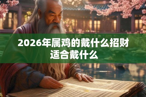 2026年属鸡的戴什么招财 适合戴什么