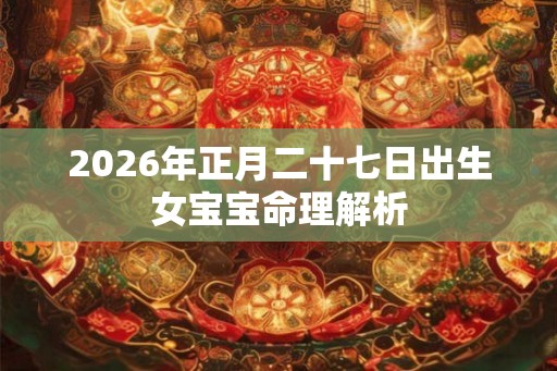 2026年正月二十七日出生女宝宝命理解析