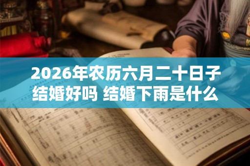 2026年农历六月二十日子结婚好吗 结婚下雨是什么预兆 2026年农历六月二十日子结婚好吗 结婚下雨是什么预兆