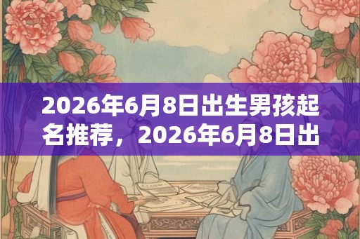 2026年6月8日出生男孩起名推荐，2026年6月8日出生宝宝命运？