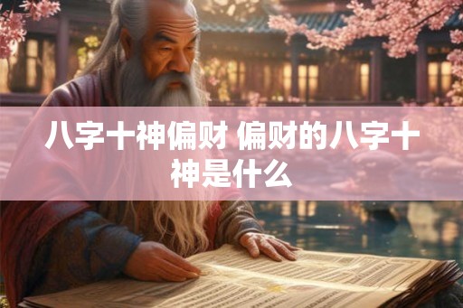 八字十神偏财 偏财的八字十神是什么