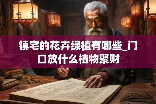 镇宅的花卉绿植有哪些_门口放什么植物聚财 镇宅的花卉绿植有哪些_门口放什么植物聚财