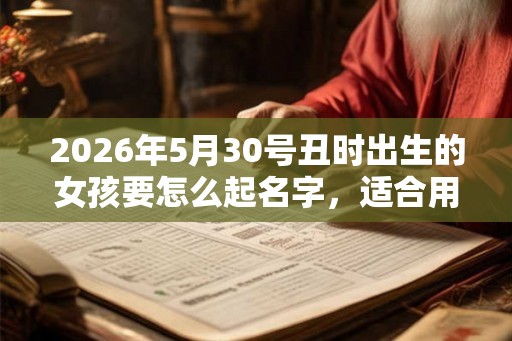 2026年5月30号丑时出生的女孩要怎么起名字，适合用什么