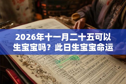 2026年十一月二十五可以生宝宝吗？此日生宝宝命运如何？