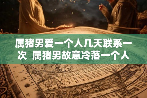 属猪男爱一个人几天联系一次  属猪男故意冷落一个人