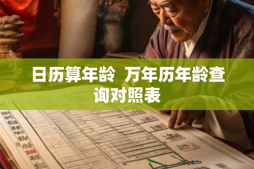日历算年龄  万年历年龄查询对照表