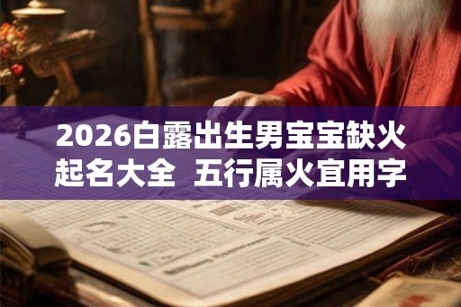 2026白露出生男宝宝缺火起名大全  五行属火宜用字分享