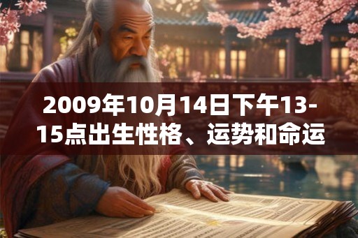 2009年10月14日下午13-15点出生性格、运势和命运