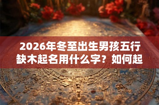 2026年冬至出生男孩五行缺木起名用什么字？如何起名？