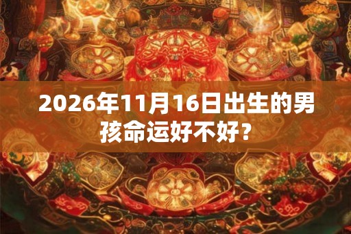 2026年11月16日出生的男孩命运好不好? 2026年11月16日出生的男孩命运好不好?
