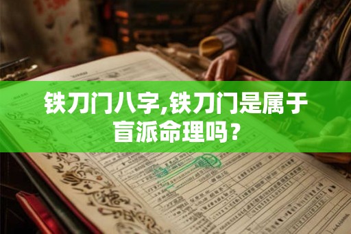 铁刀门八字,铁刀门是属于盲派命理吗？