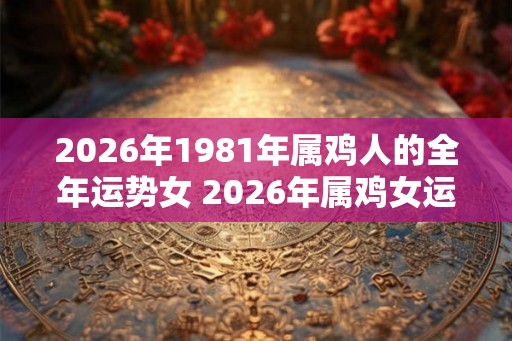 2026年1981年属鸡人的全年运势女 2026年属鸡女运程如何