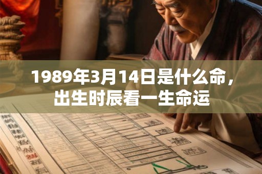 1989年3月14日是什么命,出生时辰看一生命运 1989年3月14日是什么命,出生时辰看一生命运