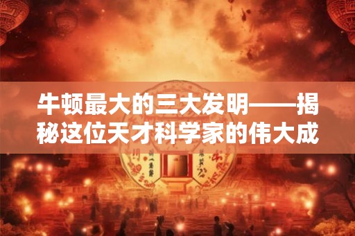 牛顿最大的三大发明——揭秘这位天才科学家的伟大成就