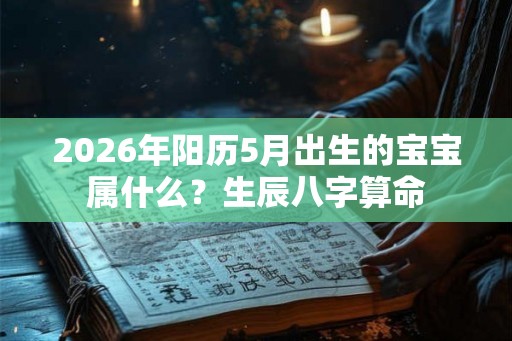 2026年阳历5月出生的宝宝属什么？生辰八字算命