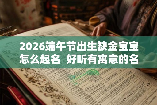 2026端午节出生缺金宝宝怎么起名  好听有寓意的名字