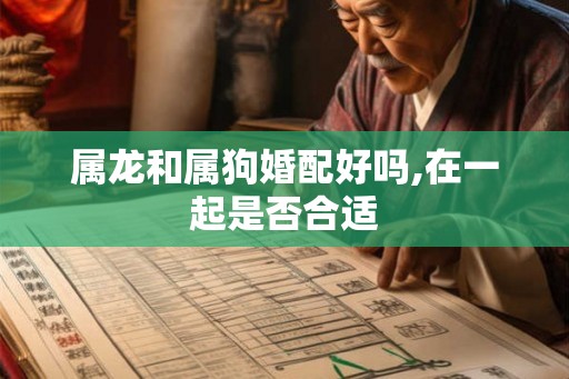 属龙和属狗婚配好吗,在一起是否合适