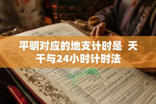 平明对应的地支计时是 天干与24小时计时法 平明对应的地支计时是 天干与24小时计时法