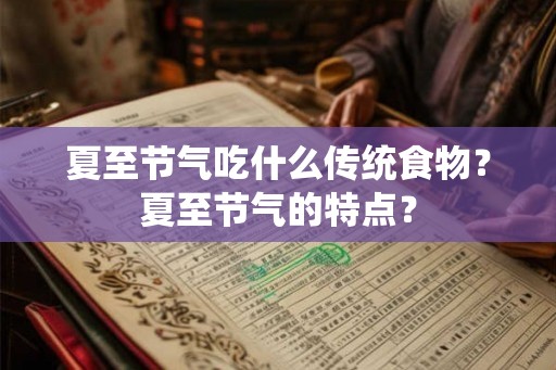 夏至节气吃什么传统食物？夏至节气的特点？