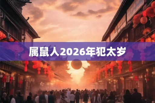 属鼠人2026年犯太岁