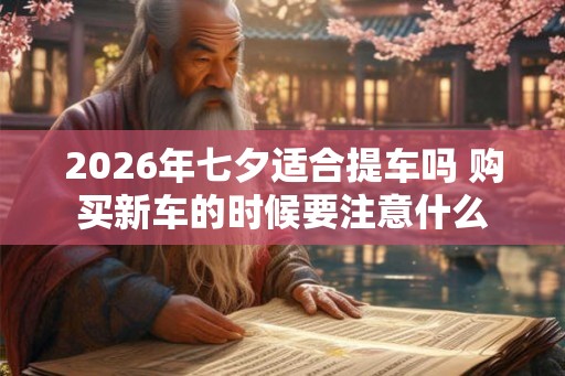 2026年七夕适合提车吗 购买新车的时候要注意什么