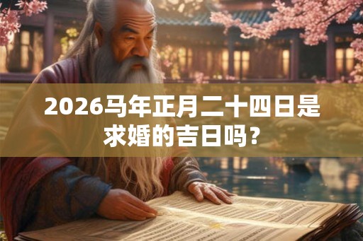 2026马年正月二十四日是求婚的吉日吗？