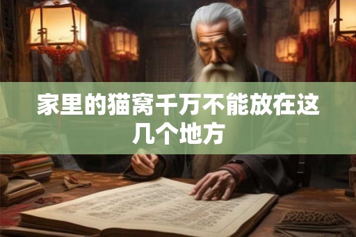 家里的猫窝千万不能放在这几个地方