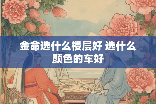 金命选什么楼层好 选什么颜色的车好