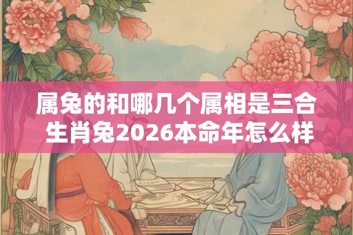 属兔的和哪几个属相是三合 生肖兔2026本命年怎么样
