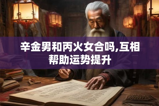 辛金男和丙火女合吗,互相帮助运势提升