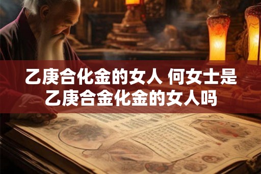 乙庚合化金的女人 何女士是乙庚合金化金的女人吗